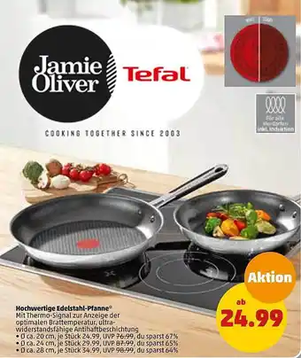 PENNY Tefal jamie oliver hochwertige edelstahl-pfanne Angebot