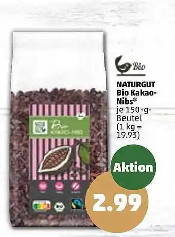 PENNY Naturgut bio kakao-nibs Angebot