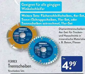 Aldi Nord Ferrex trennscheiben Angebot