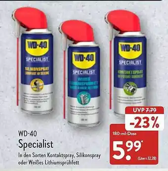 Aldi Nord Wd-40 specialist Angebot