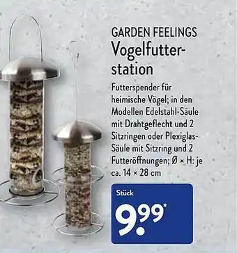 Aldi Nord Gerden feelings vogelfutter-station Angebot