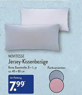 Aldi Nord Novitesse jersey-kissenbezüge Angebot