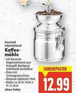 E-Center Kaffeemühle Angebot