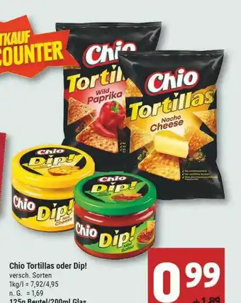 Marktkauf Chio tortillas oder dip! Angebot