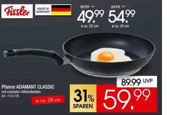 Zurbrüggen Pfanne adamant classic fissler Angebot