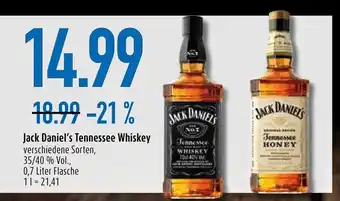 diska Jack Daniel's Tennessee Whiskey 700ml Angebot