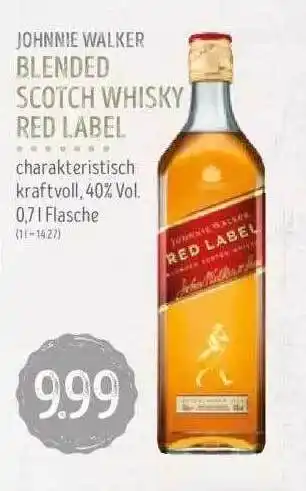 Edeka Struve Johnnie walker blended scotch whisky red label Angebot