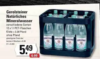 Meyer's Frischemarkt Gerolsteiner natürliches mineralwasser Angebot