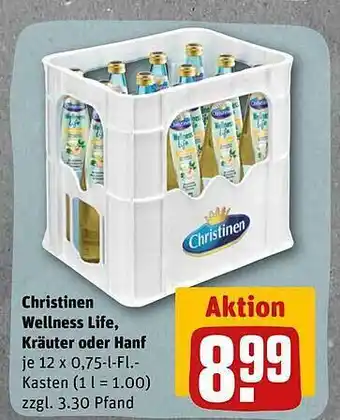 REWE Christinen wellness life, kräuter oder hanf Angebot