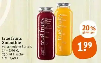 tegut True Fruits Smoothie 250 ml Flasche Angebot