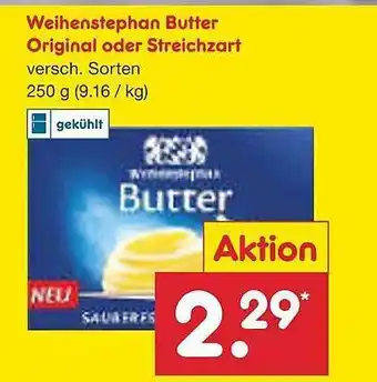 Netto Marken-Discount Weihenstephan butter original oder streichzart Angebot