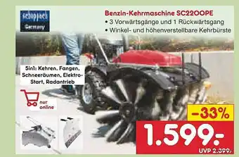 Netto Marken-Discount Scheppach benzin-kehrmaschine sc2200pe Angebot
