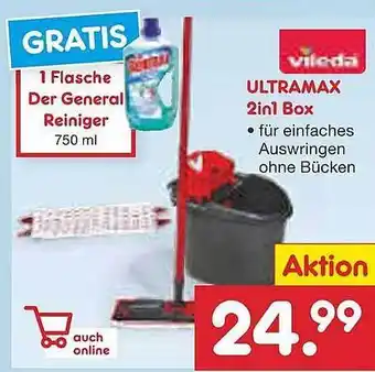 Netto Marken-Discount Vileda ultramax 2in1 box Angebot