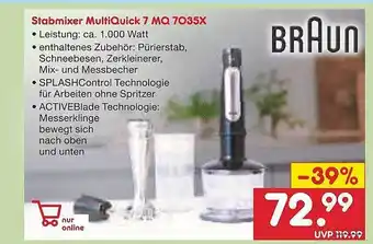 Netto Marken-Discount Braun stabmixer multiquick 7mq7035x Angebot