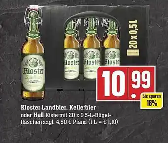 Edeka Kloster landbier, kellerbier oder hell Angebot