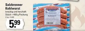 Meyer's Frischemarkt Salzbrenner kohlwurst Angebot