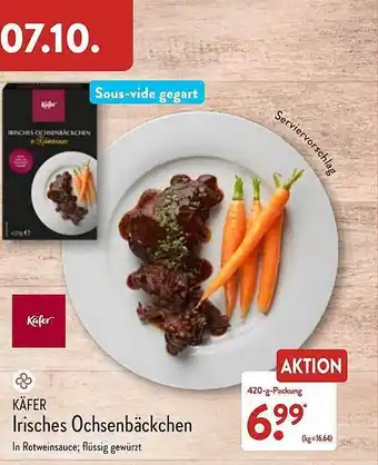 Aldi Nord Käfer irisches ochsenbäckchen Angebot