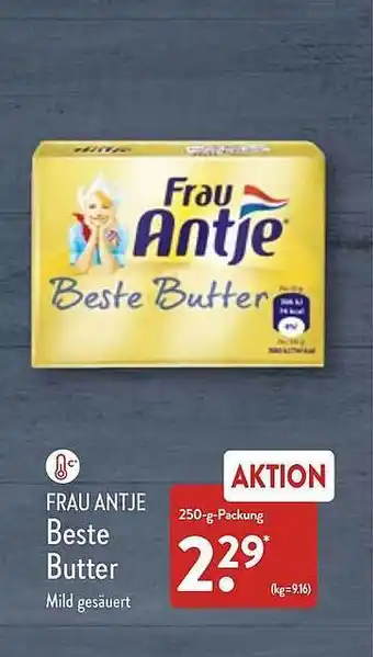 Aldi Nord Frau antje beste butter Angebot