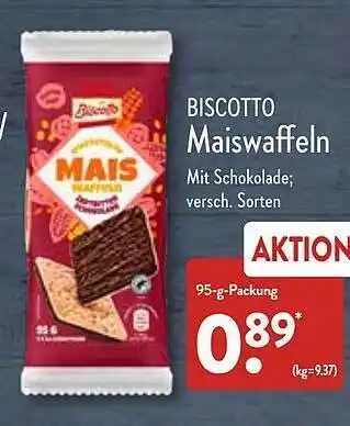 Aldi Nord Biscotto maiswaffeln Angebot