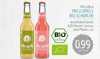 Edeka Struve Fritz-kola fritz-spritz bio-schorlen Angebot