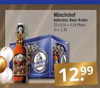 GetränkePartner Mönchshof kellerbier, natur radler Angebot