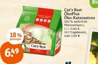 tegut Cat's Best ÖkoPlus Öko-Katzenstreu 10 l Angebot