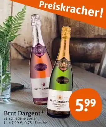 tegut Brut Dargent 0,75 l Flasche Angebot