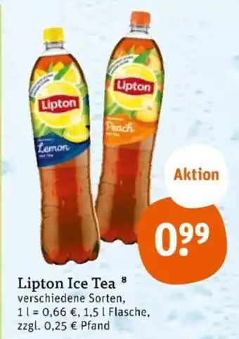 tegut Lipton Ice Tea 1,5 l Flasche Angebot