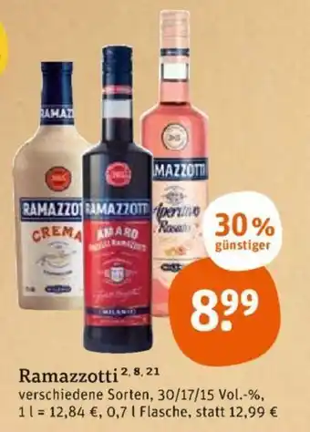 tegut Ramazzotti 0,7 l Flasche Angebot