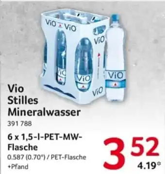 Selgros ViO Stilles Mineralwasser 6*1,5L Angebot