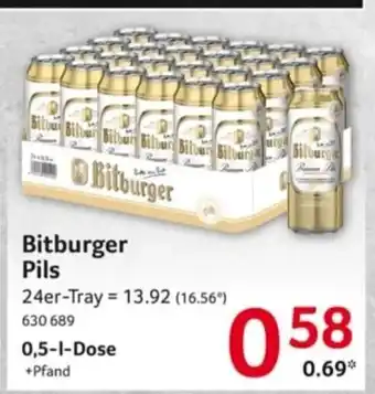 Selgros Bitburger Pils 500ml Angebot