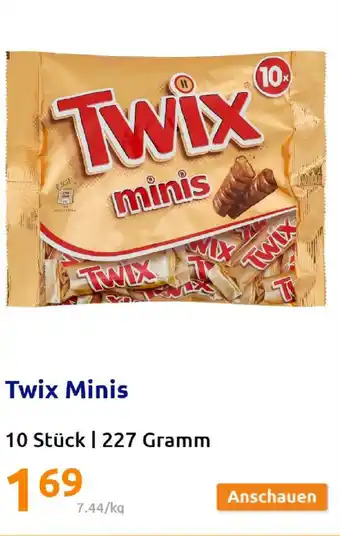 Action Twix Minis 10 Stück I 227 Gramm Angebot