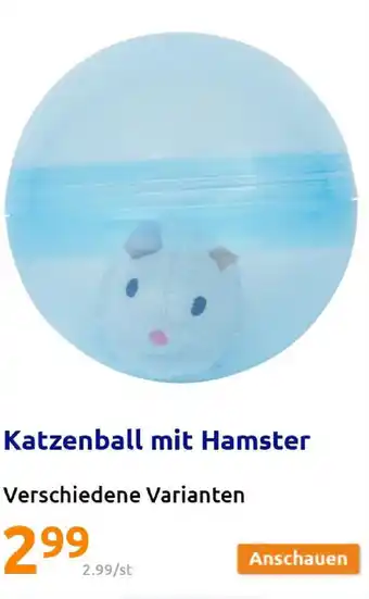 Action Katzenball mit Hamster Angebot