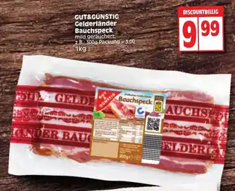 Edeka Gut&Günstig Gelderländer Bauchspeck 1kg Angebot