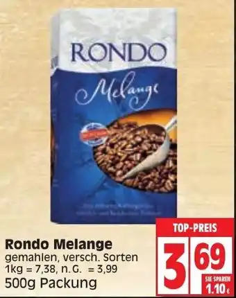 Edeka Rondo Melange 500g Packung Angebot