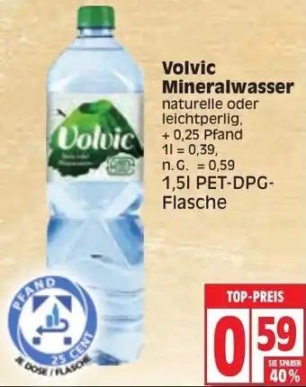 Edeka Volvic Mineralwasser 1,5l PET-DPG-Flasche Angebot