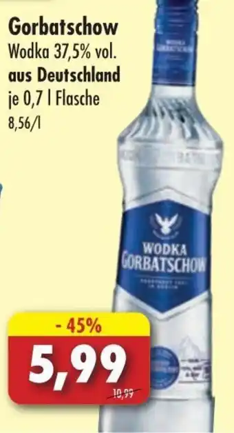 Lösch Depot Wodka Gorbatschow 0,7 L Flasche Angebot