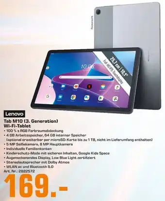 Saturn Lenovo Tab M10 (3. Generation) WiFi Tablet Angebot