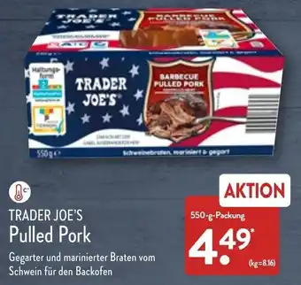 Aldi Nord Trader Joe's Pulled Pork 550 g Packung Angebot