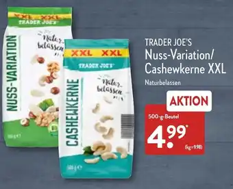 Aldi Nord Trader Joe's Nuss Variation/Cashewkerne XXL 500 g Beutel Angebot