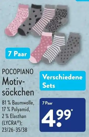 Aldi Nord Pocopiano Motivsöckchen Angebot