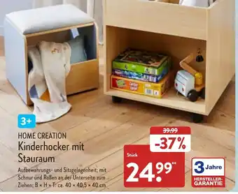 Aldi Nord Home Creation Kinderhocker mit Stauraum Angebot