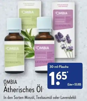 Aldi Nord Ombia Ätherisches Öl 30 ml Flasche Angebot