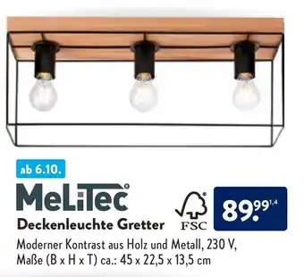 Aldi Nord Melitec Deckenleuchte Gretter Angebot