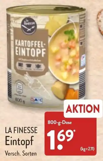 Aldi Nord La Finesse Eintopf 800 g Dose Angebot