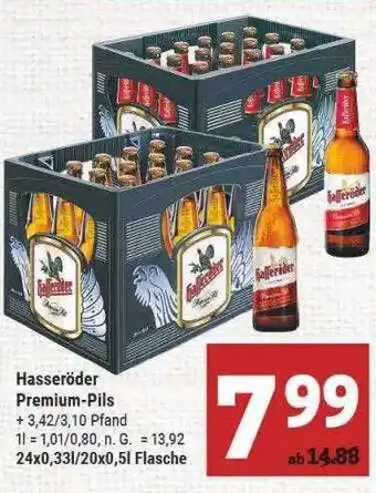 Marktkauf Hasseröder premium-pils Angebot