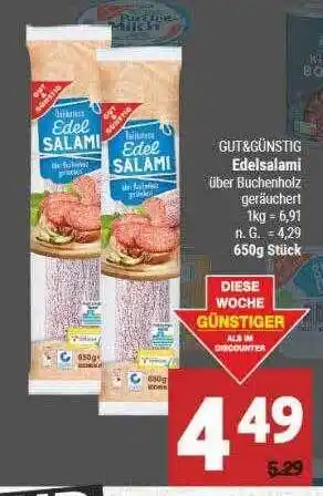 Marktkauf Gut & günstig edelsalami Angebot