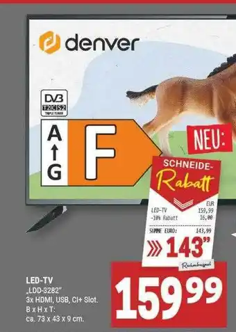 Marktkauf Denver led-tv ldd-3282 Angebot