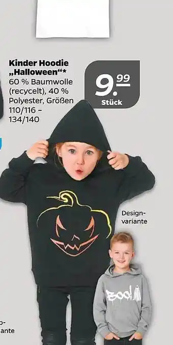 NETTO Kinder hoodie „halloween“ Angebot