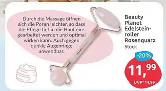 Budni Beauty planet edelsteinroller rosenquarz Angebot